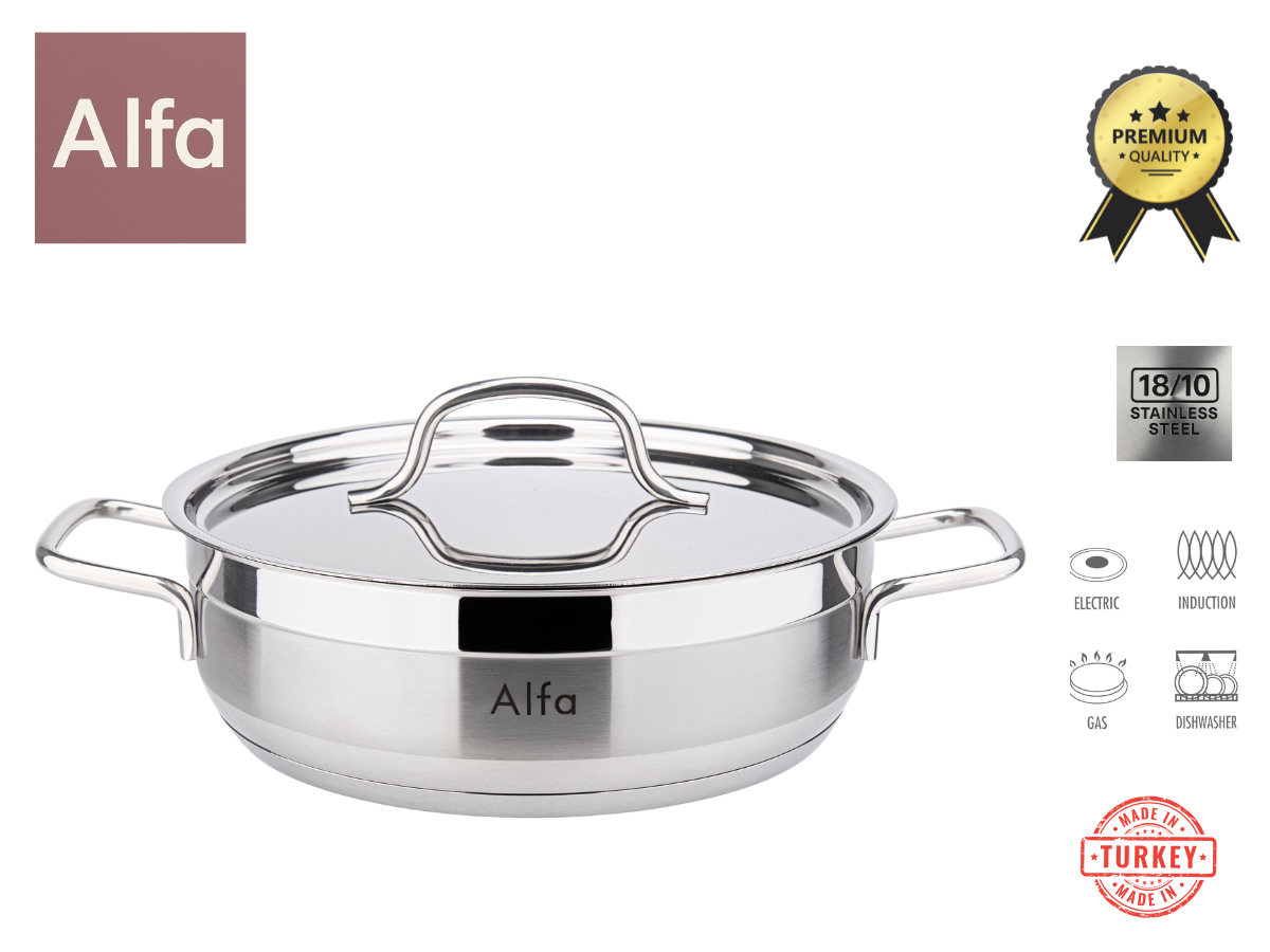 ALFA STAINLESS STEEL LOW POT