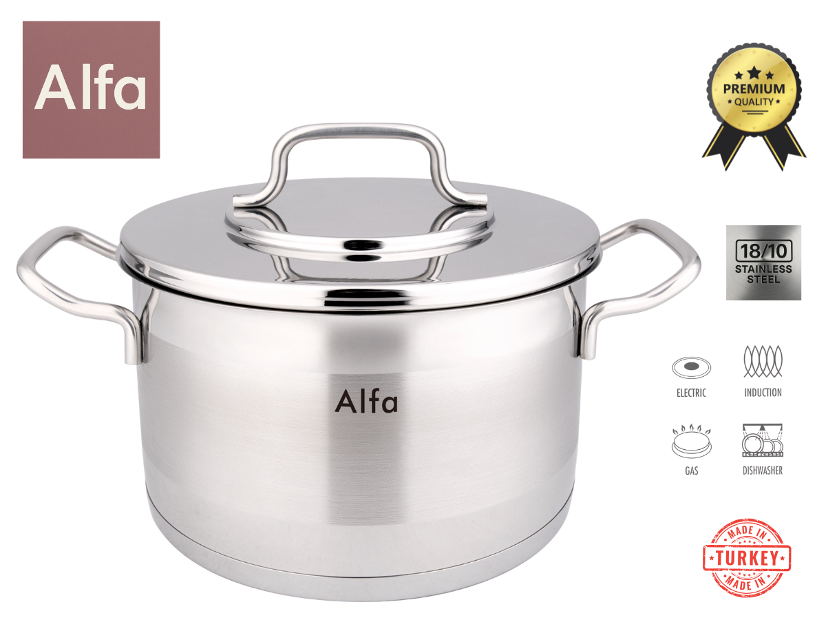 ALFA PREMIUM STAINLESS STEEL CASSEROLE