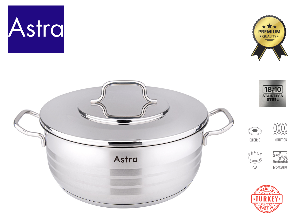ASTRA PREMIUM STAINLESS STEEL LOW POT AS 3132