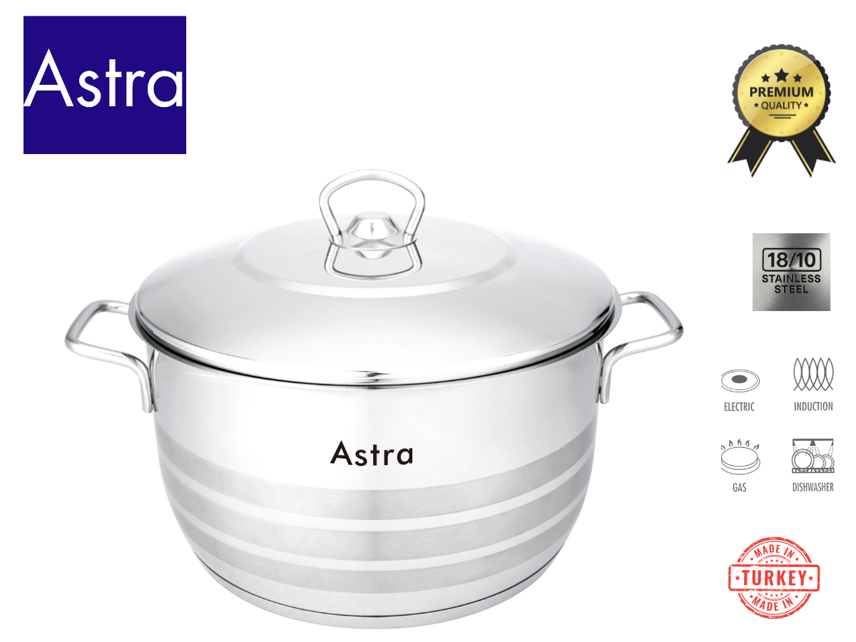 ASTRA STAINLESS STEEL CASSEROLE