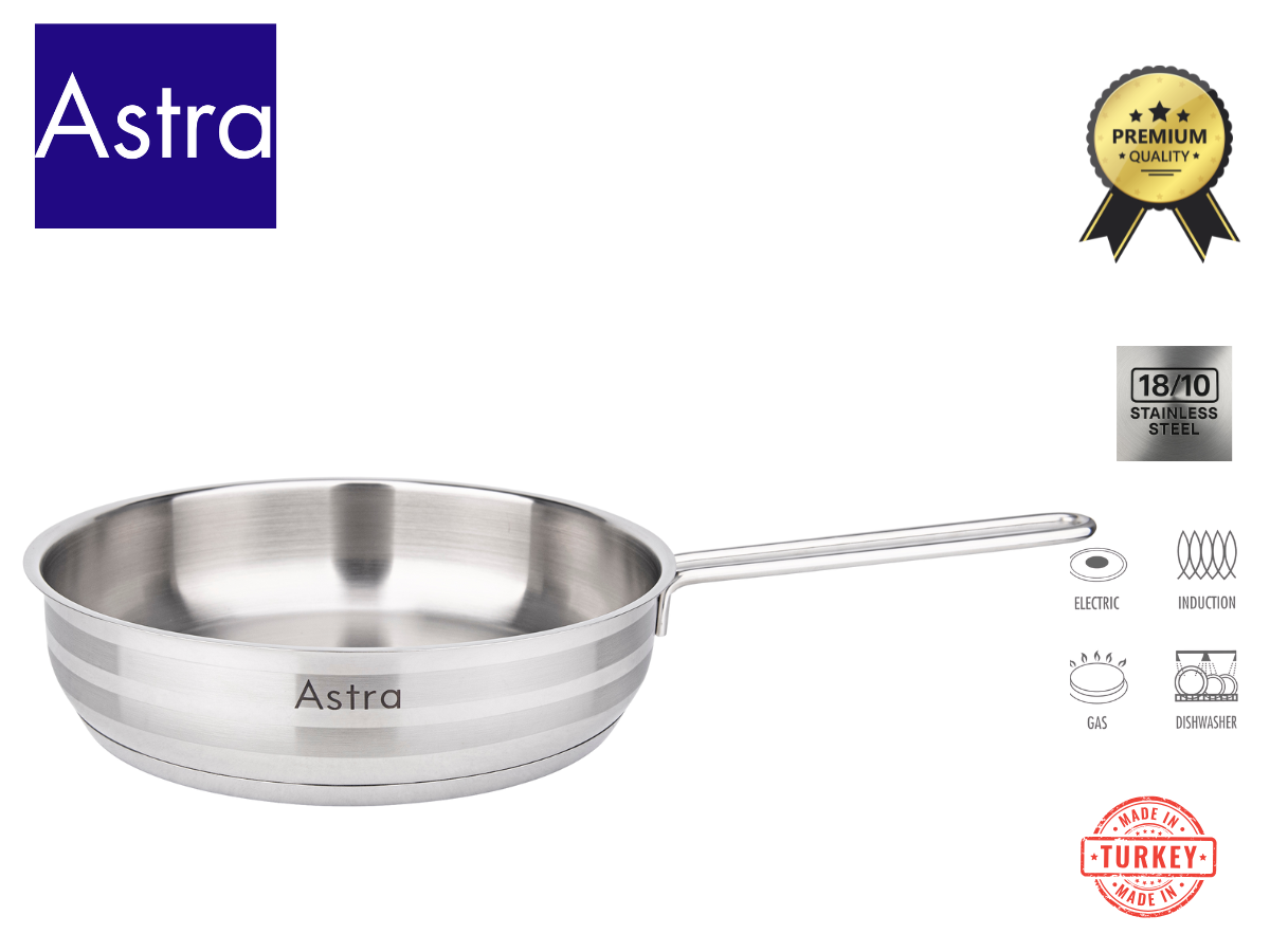 ASTRA STAINLESS STEEL FRYPAN