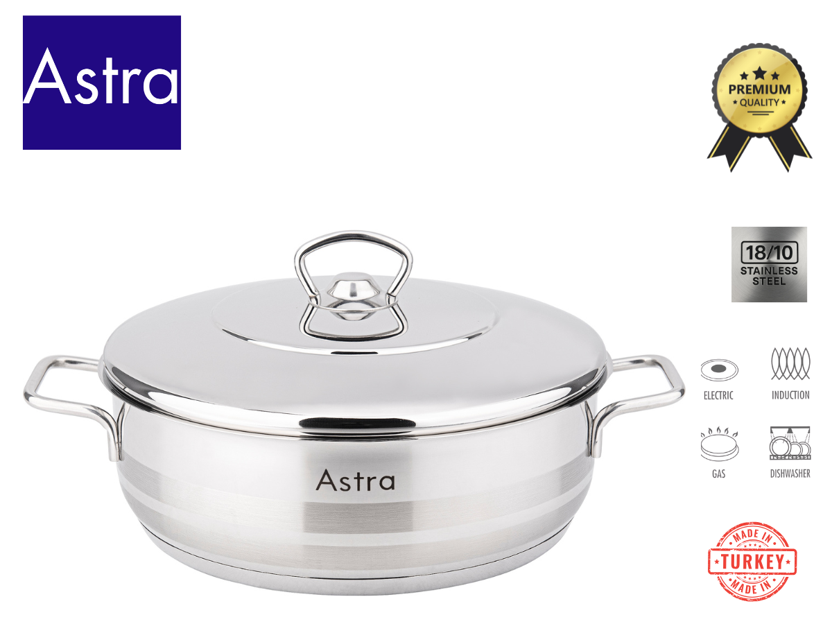 ASTRA STAINLESS STEEL LOW POT