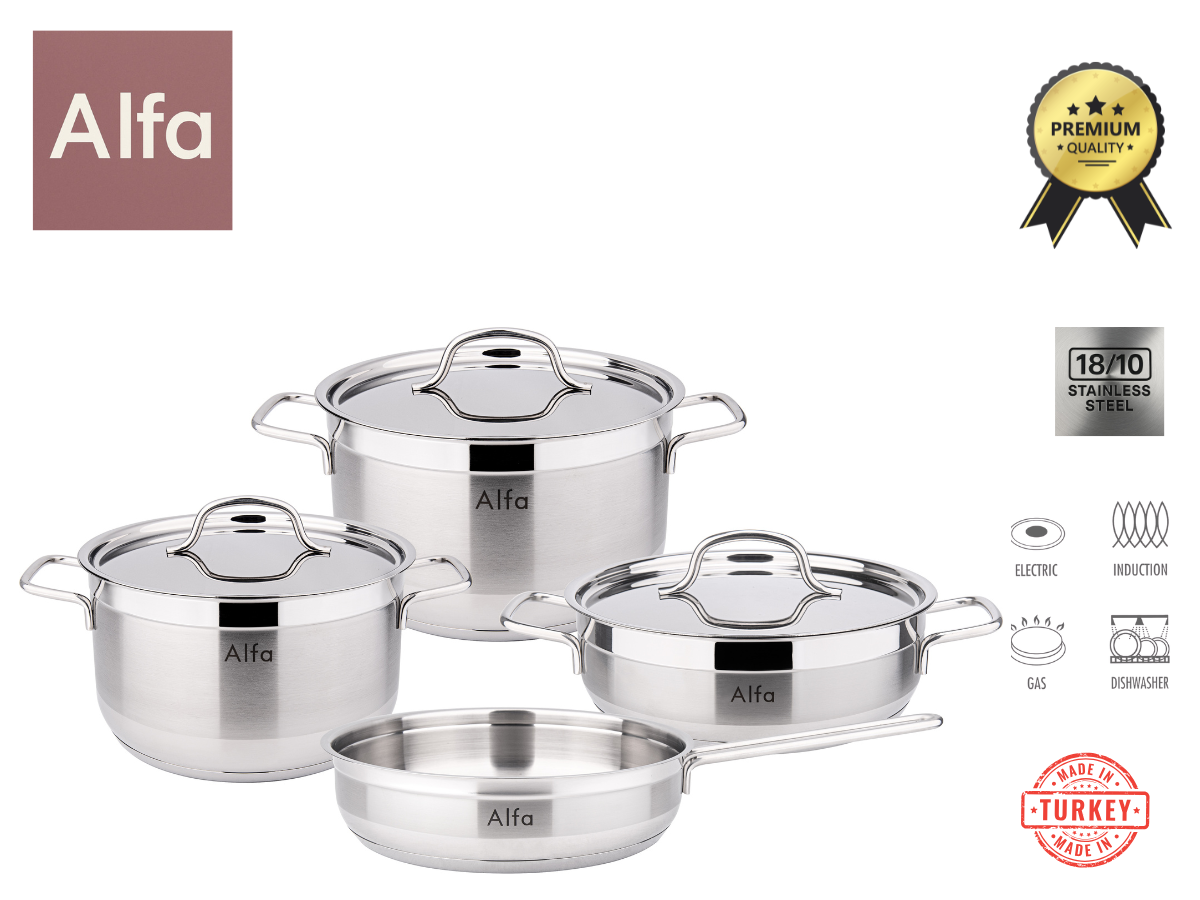 ALFA RON 7 PCS STAINLESS STEEL SET HM260